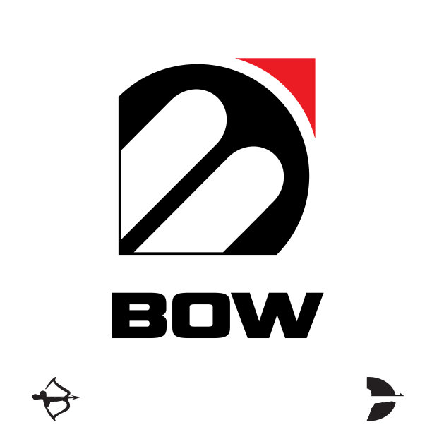 B字母弓箭概念标志图片下载