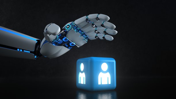 机器人手魔方人图片下载