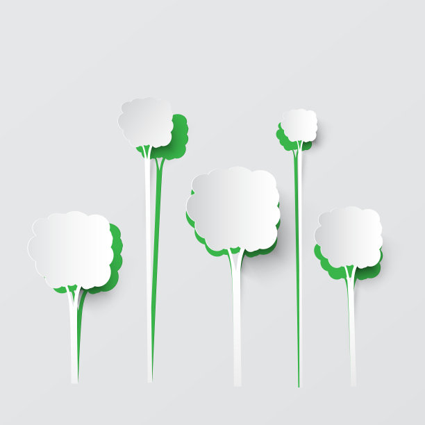 剪纸树背景图片下载