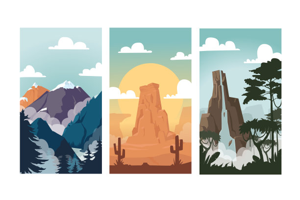 不同的景观收集图片下载