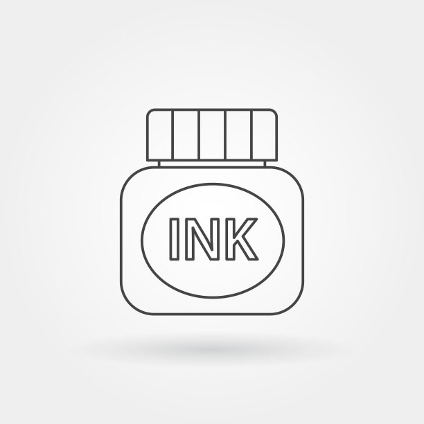 墨标单一与现代线条隔绝图片下载