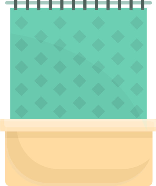 浴帘图标卡通风格图片下载