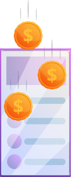 数据货币化图标卡通风格图片下载