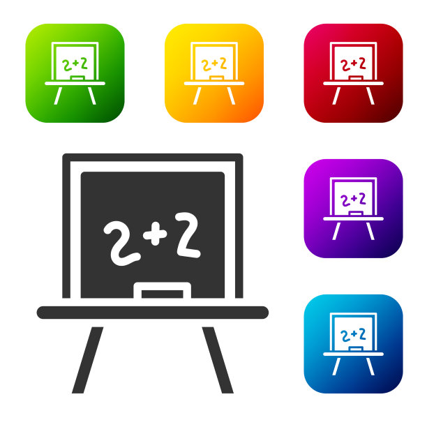 黑色黑板图标孤立在白色背景图片下载