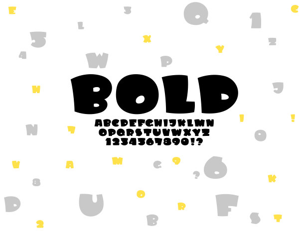 圆角字体在漫画风格，时尚的卡通字母，粗体字母和数字在有趣的风格，矢量插图10eps图片下载