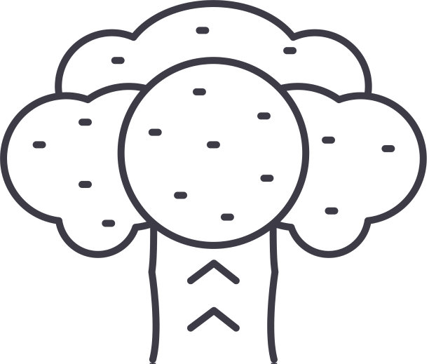 西兰花icon线形孤立薄图片下载