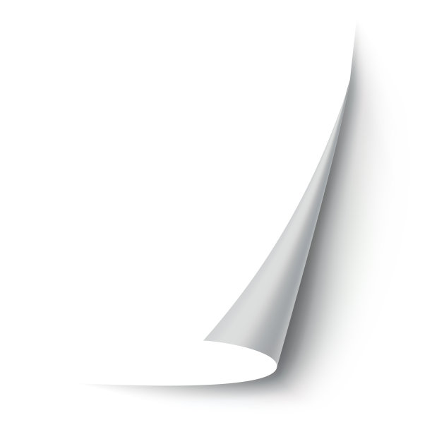 卷纸边角曲线页边角页边图片下载