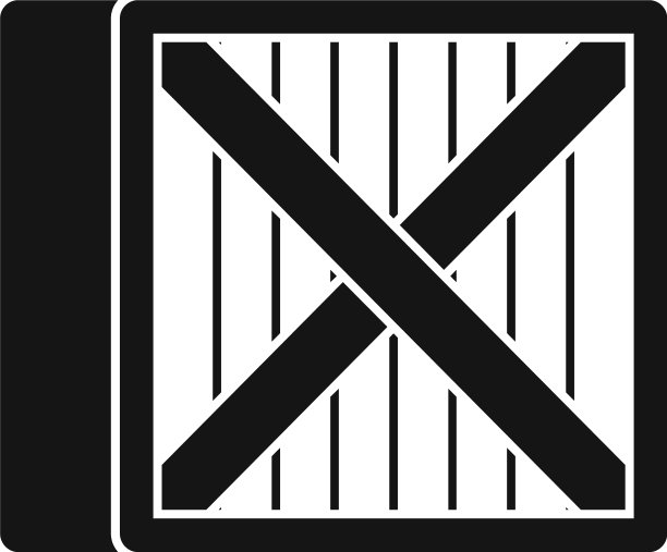 储存木环形盒图标风格简单图片下载