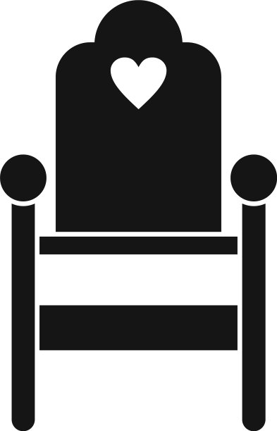 木制送料椅图标简约风格图片下载