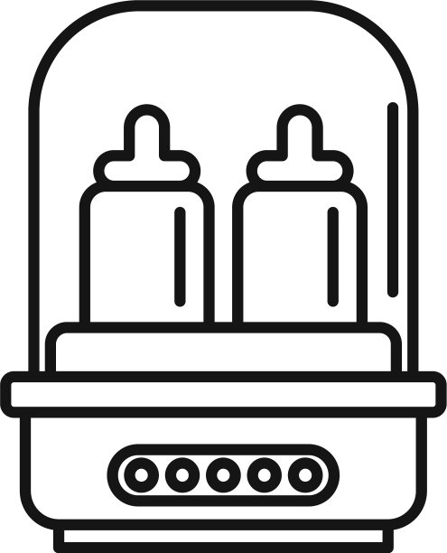 健康瓶灭菌器图标轮廓风格图片下载