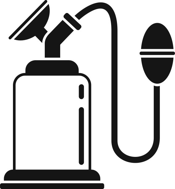 手吸乳图标简约风格图片下载