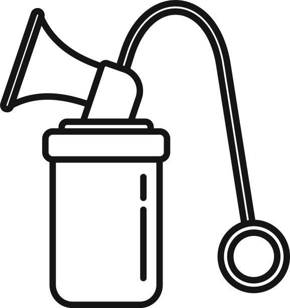 吸奶器图标轮廓样式图片下载