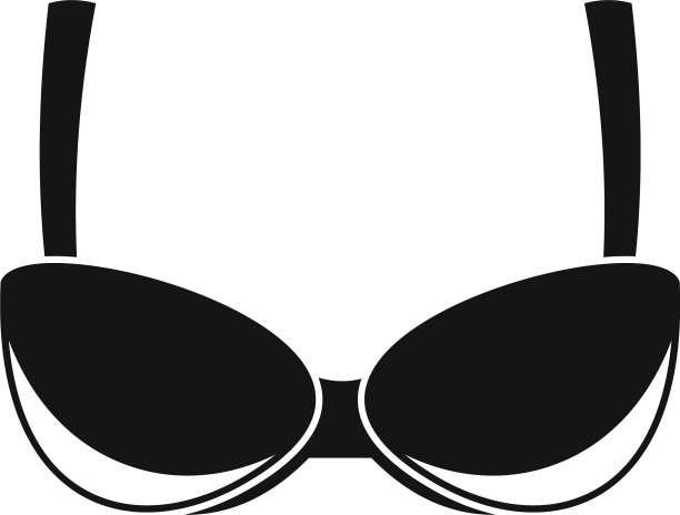 运动文胸图标简单的风格图片下载