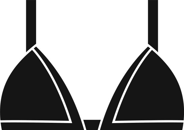 文胸图标简约风格图片下载