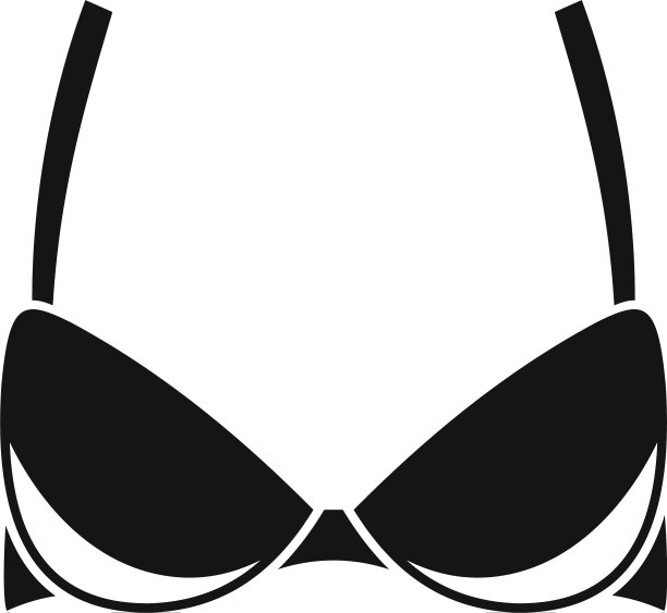 无肩带胸罩图标简单的风格图片下载