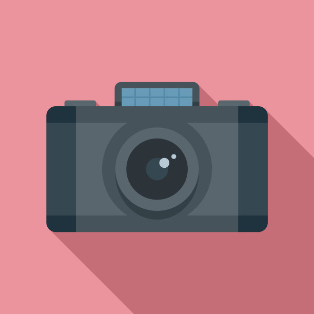 Safari狩猎相机图标平面风格图片下载