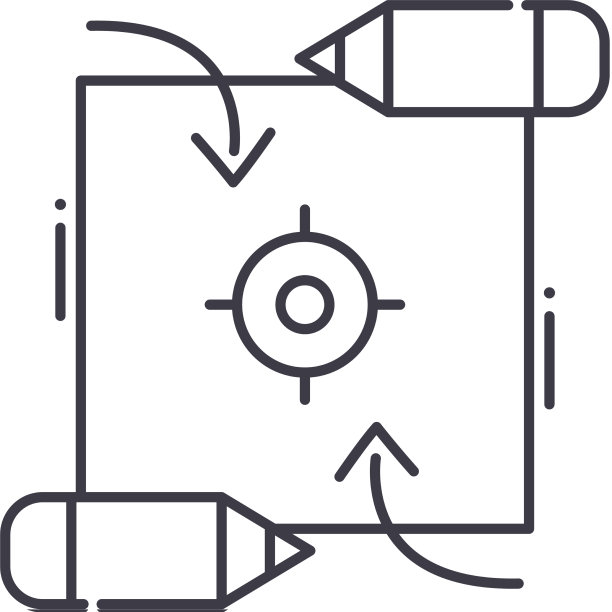 业务目标图标线性隔离图片下载