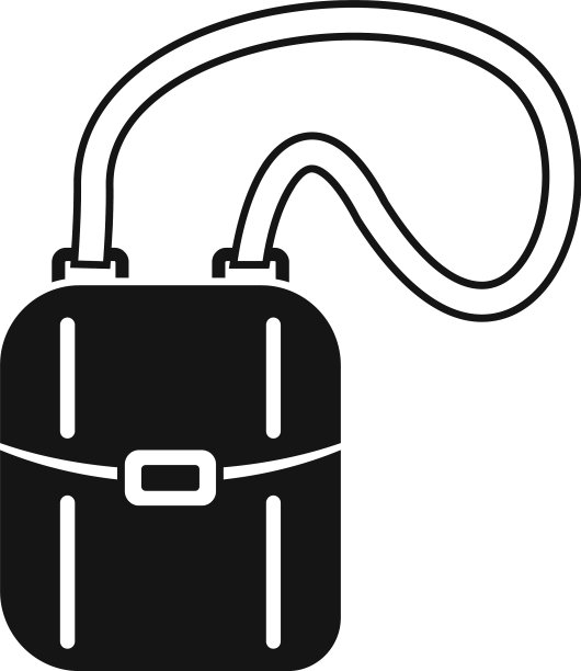 猎人狩猎袋图标简单的风格图片下载