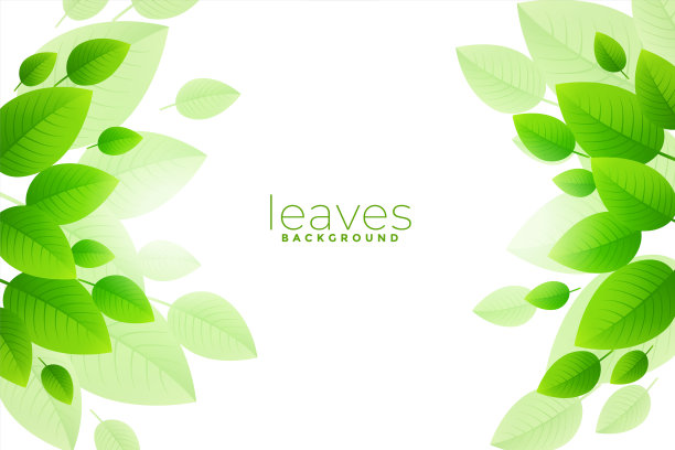 英国绿叶背景设计图片下载