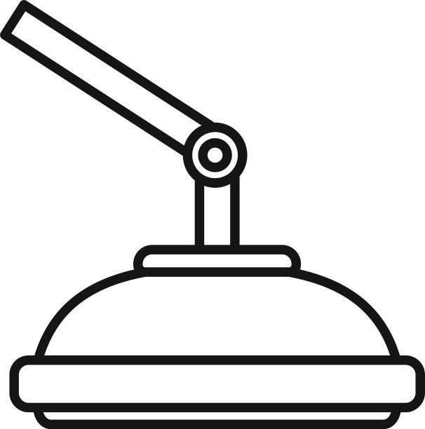 手术手术灯图标轮廓风格图片下载