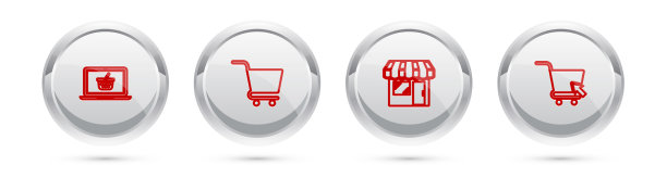 在笔记本电脑购物车市场设置排队购物篮图片下载