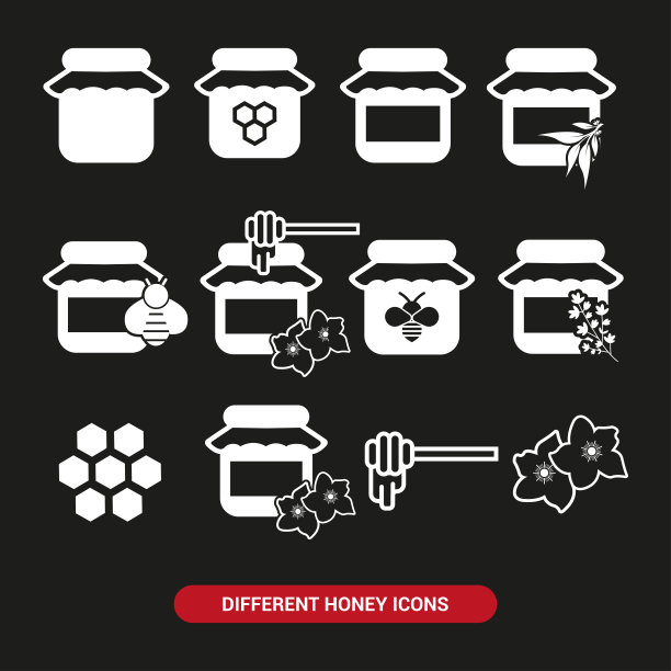 蜂蜜的图标。基本的图片。图片下载