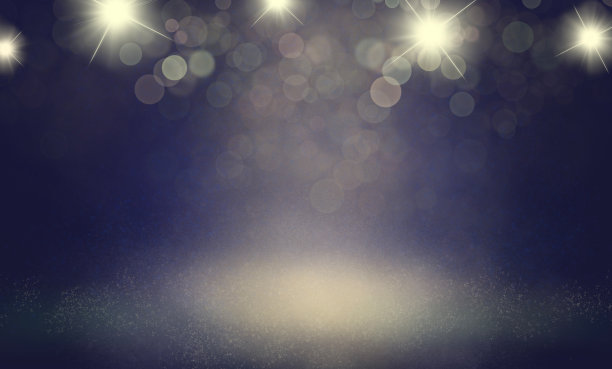 说明背景。艺术家表演时的闪烁灯光图片下载