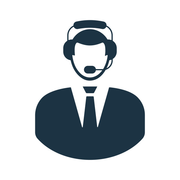 呼叫中心，接线员，客户支持图标。简单的矢量在孤立的白色背景。图片下载