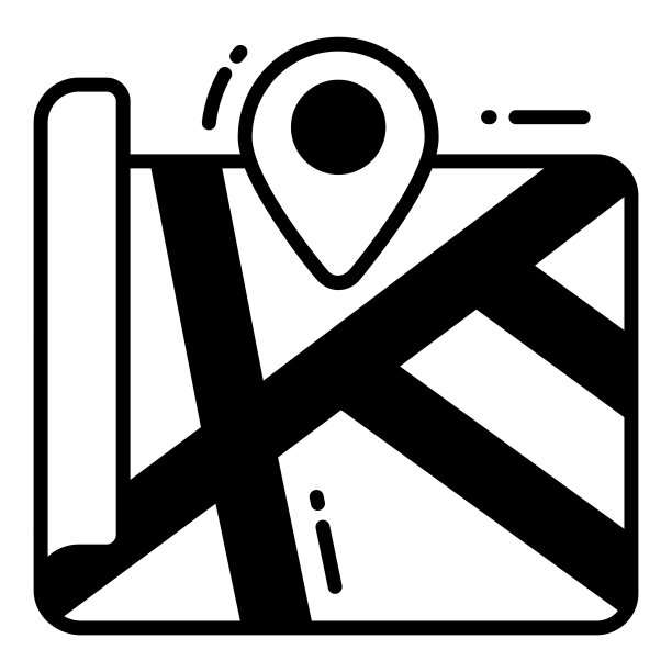 地图位置图标相关地图位置和导航黑色图标。交通和旅行矢量图标。图片下载