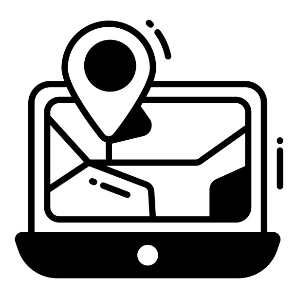 导航技术图标相关地图位置和导航黑色图标。交通和旅行矢量图标。图片下载