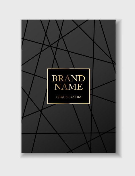 时尚豪华几何图案封面设计海报，动物印刷宣传册，笔记本模板。矢量图图片下载