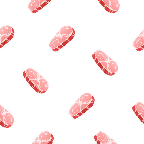 无缝模式抽象元素肉屠夫矢量设计风格背景插图图片下载