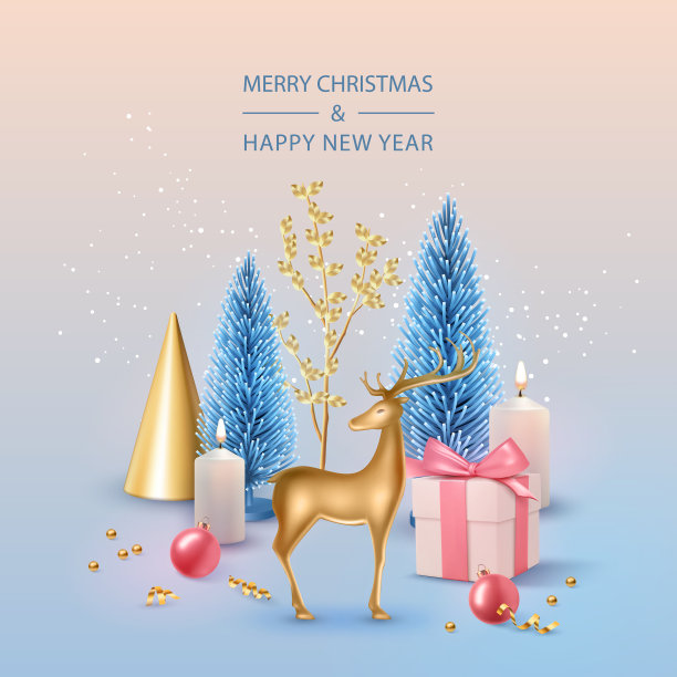 圣诞节和新年假期的横幅图片下载