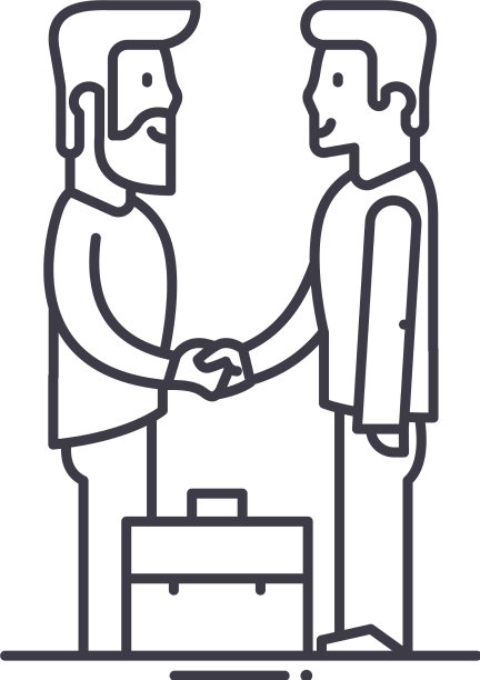 业务协作图标线性隔离图片下载