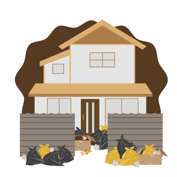 房子垃圾大厦有2层背景图片下载