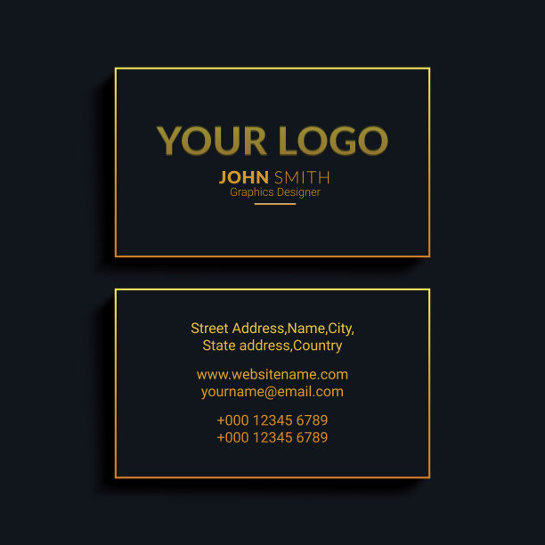 智能现代名片，矢量插图图片下载