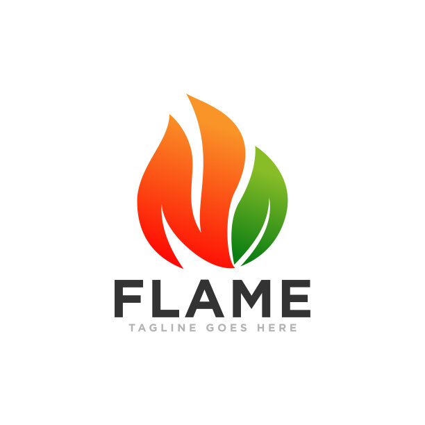 火焰或火焰标志设计矢量图片下载