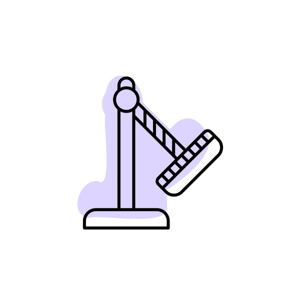 旋转木马，带有彩色阴影矢量图标的游乐设施图片下载