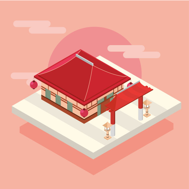 亚洲建筑门图片下载