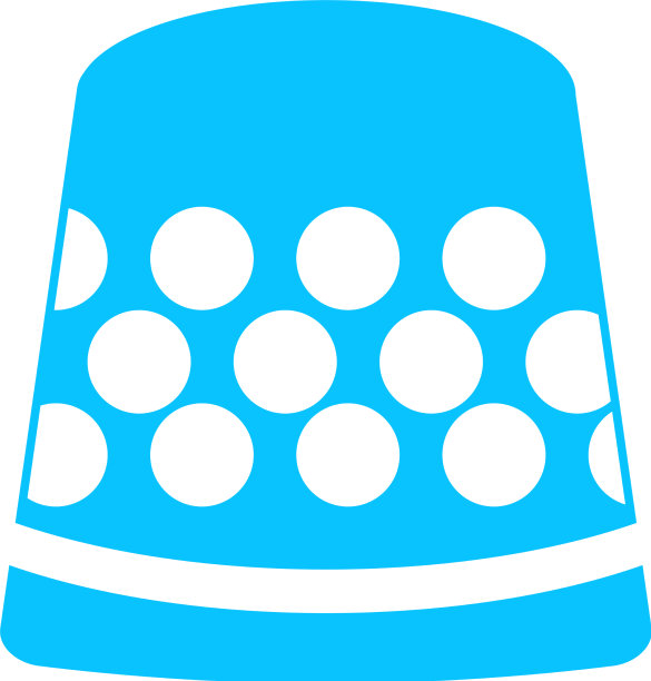 顶针图标平图片下载