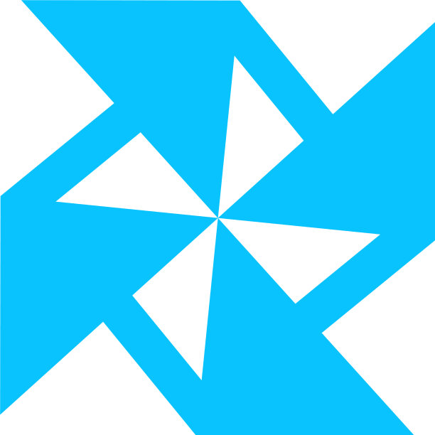 纸风车图标平坦图片下载