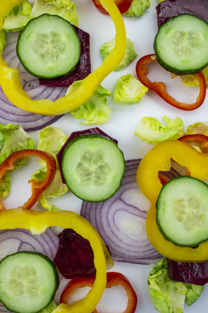 健康素食的概念。蔬菜的背景。背景tecture模式。隔离图片下载