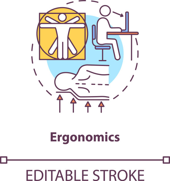 人体工程学概念图标图片下载