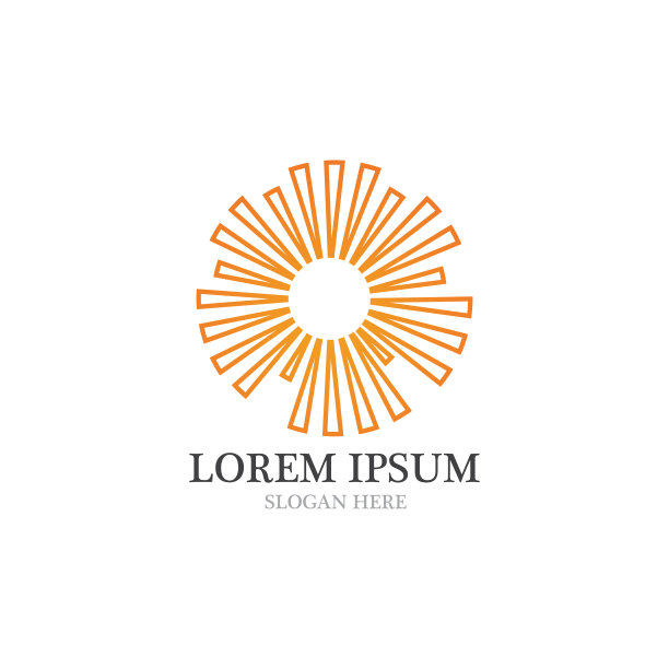 太阳标志和图标模板图片下载