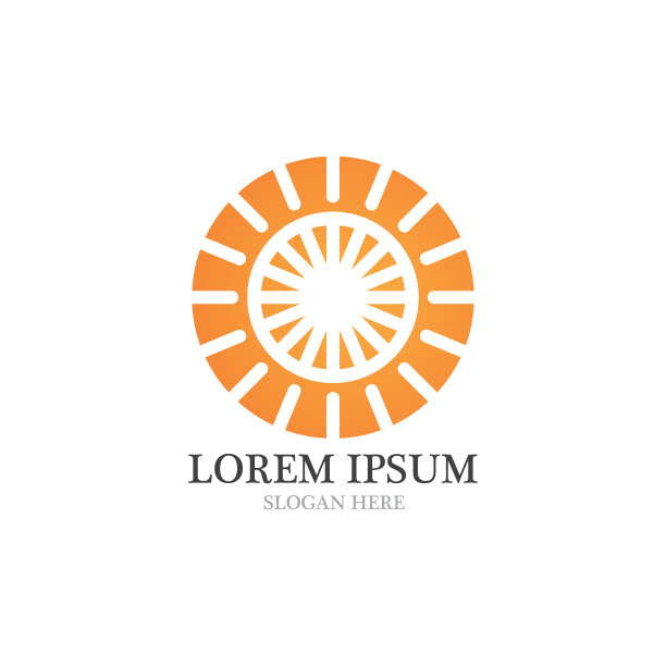 太阳标志和图标模板图片下载