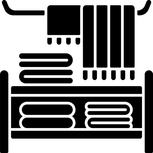 家纺黑色字形图标图片下载