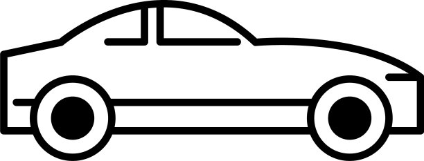 汽车机械运输侧视图线图标图片下载