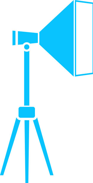 工作室照明图标平面图片下载