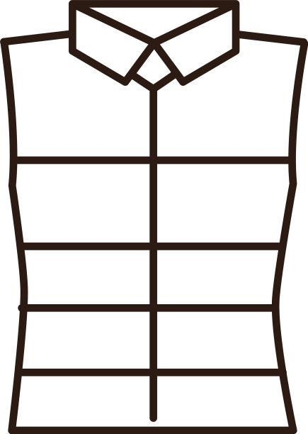 运动背心男装系列图标白色图片下载