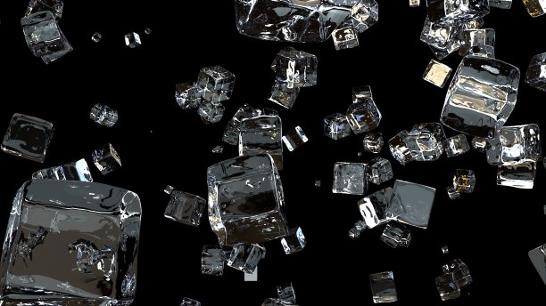 冰块雨抽象的背景图片下载